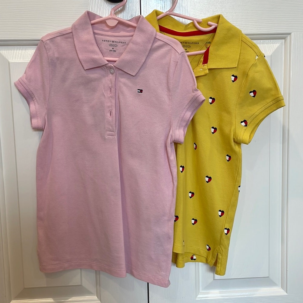 Tommy Hilfiger girls polo shirts 8-10